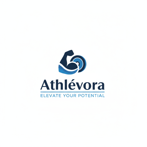reste dans le theme de se logo mais met le nom de la marque qui est : athlévora